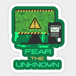 SCI FI Alien Computer Horror Shirt Sticker